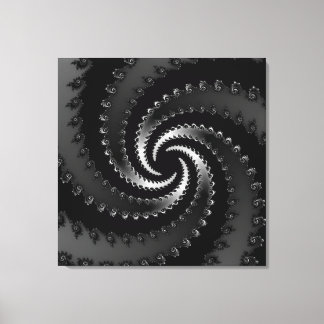 Dunkles Vortex-Fraktal Leinwanddruck