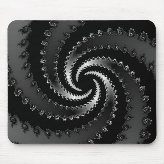Dunkles Vortex-Fraktal Mousepad (Vorne)