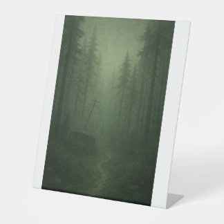 Dunkles Wald Banner Sockelschild