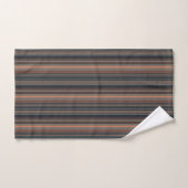 Dunkles Waldstreifen-Design Badhandtuch Set (Handtuch)