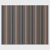 Dunkles Waldstreifen-Design Geschenkpapier (Flach)