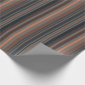 Dunkles Waldstreifen-Design Geschenkpapier (Ecke)