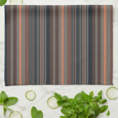 Dunkles Waldstreifen-Design Geschirrtuch (Gefaltet)