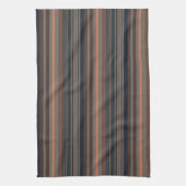 Dunkles Waldstreifen-Design Geschirrtuch (Vertikal)