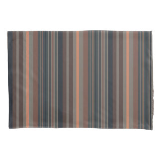 Dunkles Waldstreifen-Design Kissenbezug