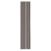 Dunkles Waldstreifen-Design Kurzer Tischläufer (Vorderseite)