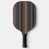 Dunkles Waldstreifen-Design Pickleball Schläger (Vorderseite)