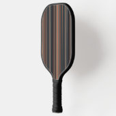 Dunkles Waldstreifen-Design Pickleball Schläger (Links)