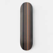 Dunkles Waldstreifen-Design  Skateboard (Vorderseite)
