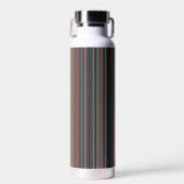 Dunkles Waldstreifen-Design  Trinkflasche (Vorne)