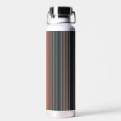 Dunkles Waldstreifen-Design  Trinkflasche (Rückseite)