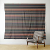 Dunkles Waldstreifen-Design  Wandteppich (Beispiel (Horizontal))