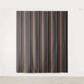 Dunkles Waldstreifen-Design  Wandteppich (Vorderseite)
