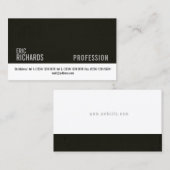 Dunkles Wand-Imitat konkret und weiße Visitenkarte (Vorne/Hinten)