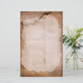 Dunkles Wasser befleckt Geschirr Briefpapier (Stehend Vorderseite)