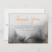 Dunkles WasserfarbenHalloween-Hochzeit Danke-Karte Dankeskarte (Vorderseite)