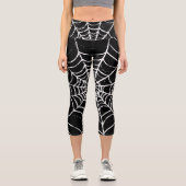 Dunkles Web Capri Leggings (Vorderseite)