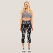 Dunkles Web Capri Leggings (Vorderseite)