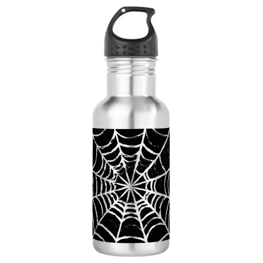 Dunkles Web Edelstahlflasche (Vorderseite)