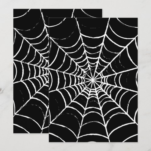 Dunkles Web Feiertagskarte (Vorne/Hinten)