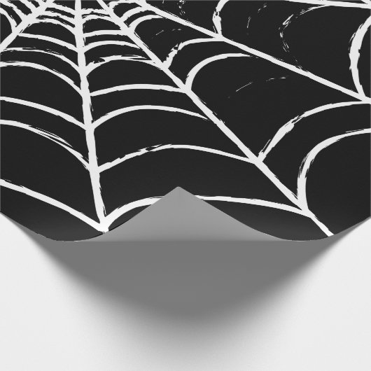 Dunkles Web Geschenkpapier (Ecke)