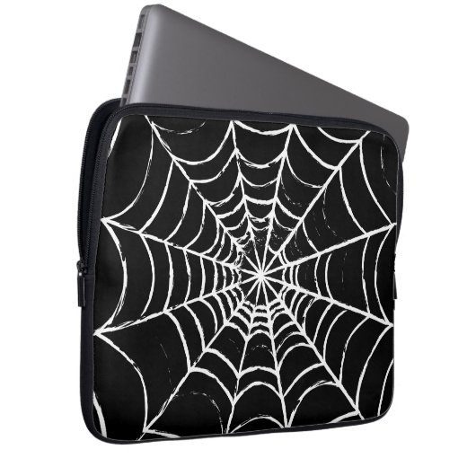 Dunkles Web Laptopschutzhülle (Vorne Rechts)