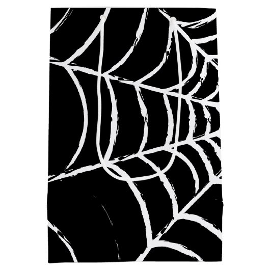 Dunkles Web Mittlere Geschenktüte (Rückseite)