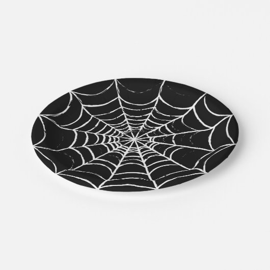 Dunkles Web Pappteller (Schrägansicht)