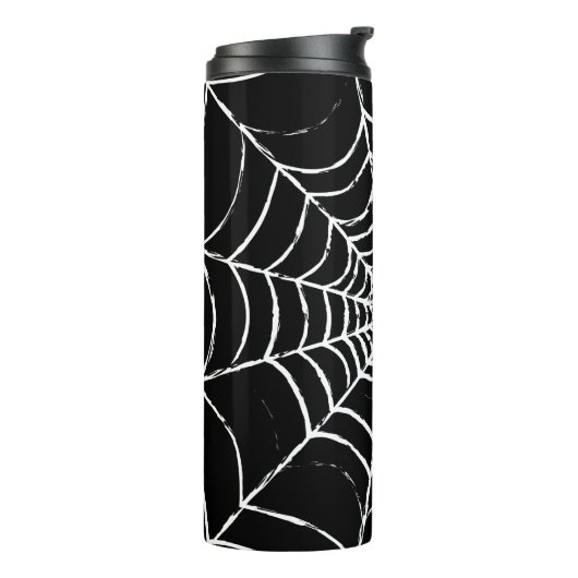 Dunkles Web Thermosbecher (Nach links gedreht)