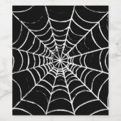 Dunkles Web Weinetikett (Einzelnes Label)