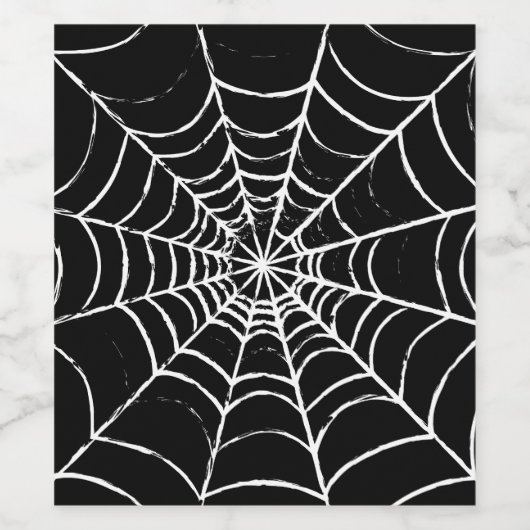 Dunkles Web Weinetikett (Einzelnes Label)