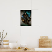 Dunkles Zauberer Fantasy Poster | Zauberer Dekorat (Küche)