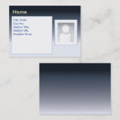 Dunkles Zazzle - mollig Visitenkarte (Vorne/Hinten)