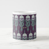 Dunkles Zeichen Geometrisches Symbolmuster Jumbo-Tasse (Vorderseite)