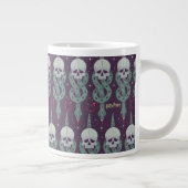 Dunkles Zeichen Geometrisches Symbolmuster Jumbo-Tasse (Rechts)