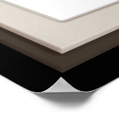 Dunkles Zierrahmen-Overlay Poster (Ecke)