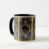 Dunkles Zodiac-Tarot: Capricorn Black & Gold Tasse (Vorderseite Links)