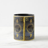 Dunkles Zodiac-Tarot: Leo Black & Gold Tasse (Zentrum)