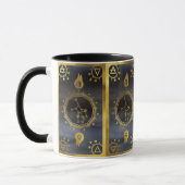 Dunkles Zodiac-Tarot: Virgo Black & Gold Tasse (Links)