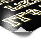 DUNKT ES, ALS WÜRDE ES HEISSER Basketball SEIN Fotodruck (Ecke)