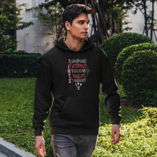 DUNKTE meistern: Die Kernprinzipien - Dart Player Hoodie