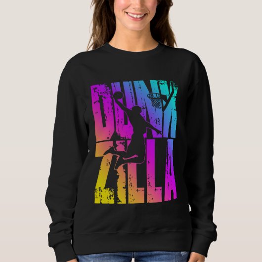 Dunkzilla Basketball Player Basketballer Sports Du Sweatshirt (Vorderseite)