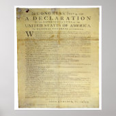 Dunlap Broadside Declaration of Independence 1774 Poster (Vorne)