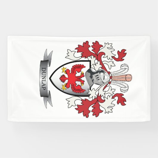 Dunlap Familienwappen-Wappen Banner (Horizontal)