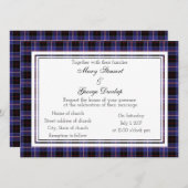 Dunlap Scottish Wedding Einladung (Vorne/Hinten)