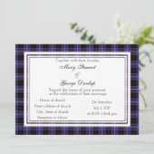 Dunlap Scottish Wedding Einladung (Stehend Vorderseite)