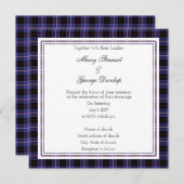 Dunlap Scottish Wedding Square Einladung (Vorne/Hinten)