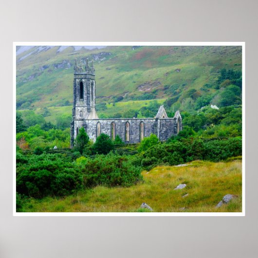 Dunlewey Church in the Irish Countryside Poster (Vorne)