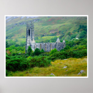 Dunlewey-Kirche Poster Historisches Donegal Irla