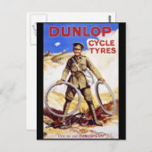Dunlop Cycle Reifen Postkarte (Vorne/Hinten)